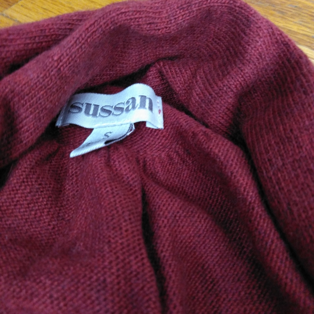 Rust tie Cardigan - Picture 3 of 3